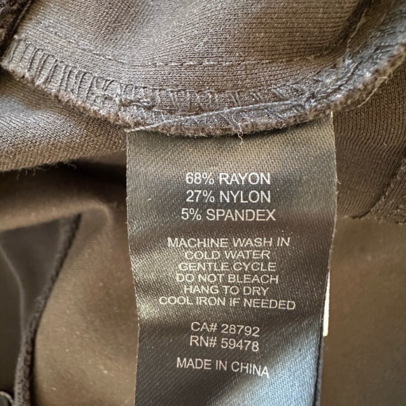 Nicole Miller Dark Olive Green Skinny Pants size M - Picture 4 of 7